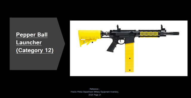 Pepper ball launcher.